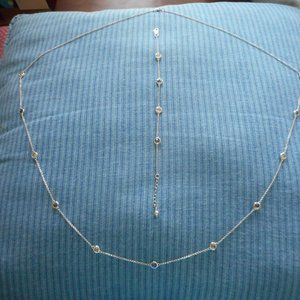 Blue Diamonelle Station Necklace and Bracelet Set